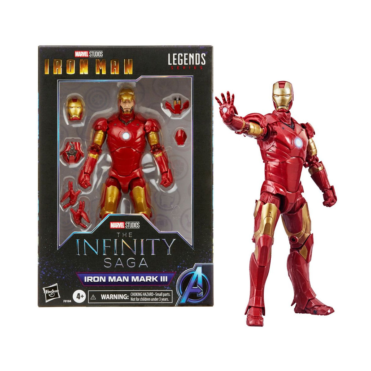 Foto 2 pulgar | Figura de Marvel Legends Saga del Infinito Iron Man Mk 3