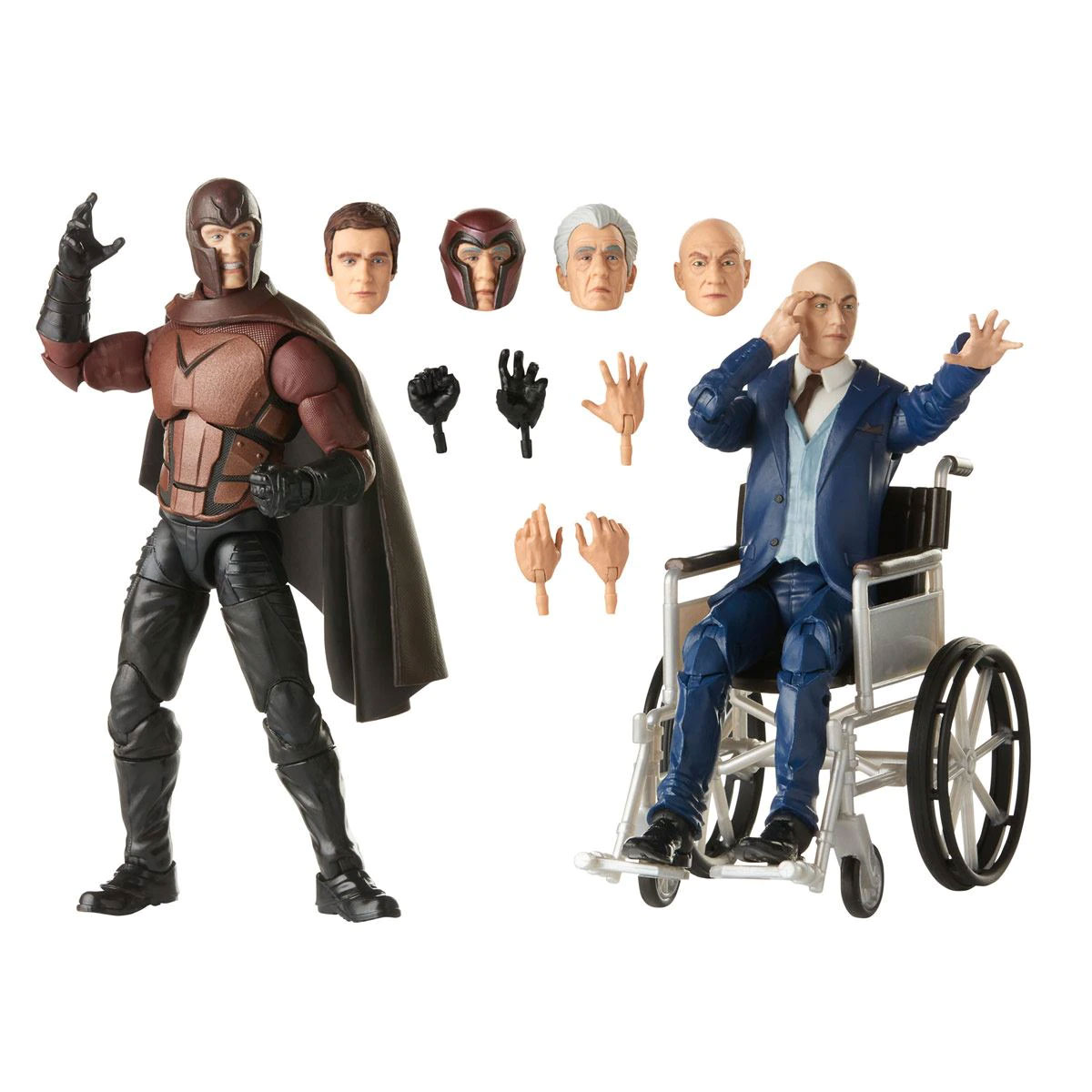 Foto 4 pulgar | Figuras de Marvel Legends X-men Magneto y Profesor X Hasbro