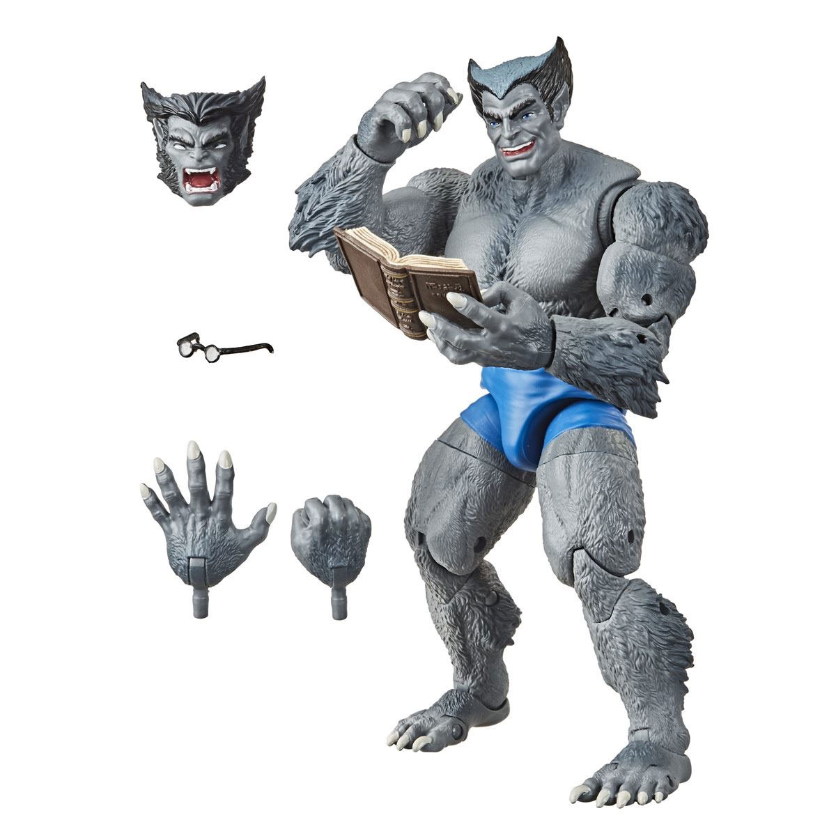 Foto 3 pulgar | Figura de Marvel Legends X- Men Retro Bestia Hasbro color Gris