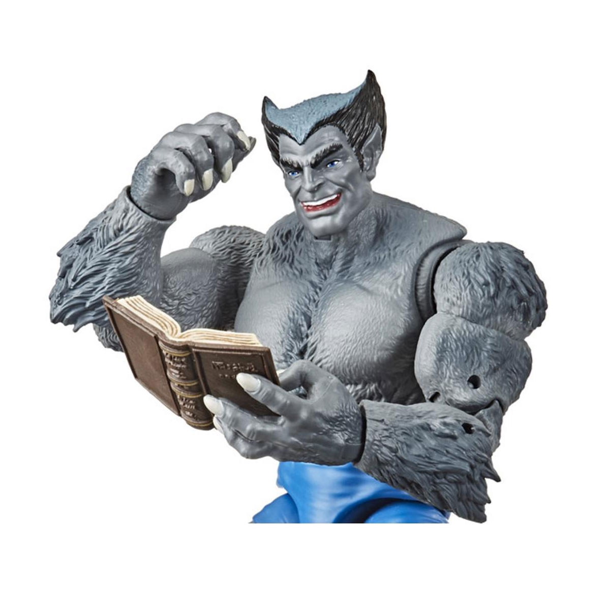 Foto 4 pulgar | Figura de Marvel Legends X- Men Retro Bestia Hasbro color Gris