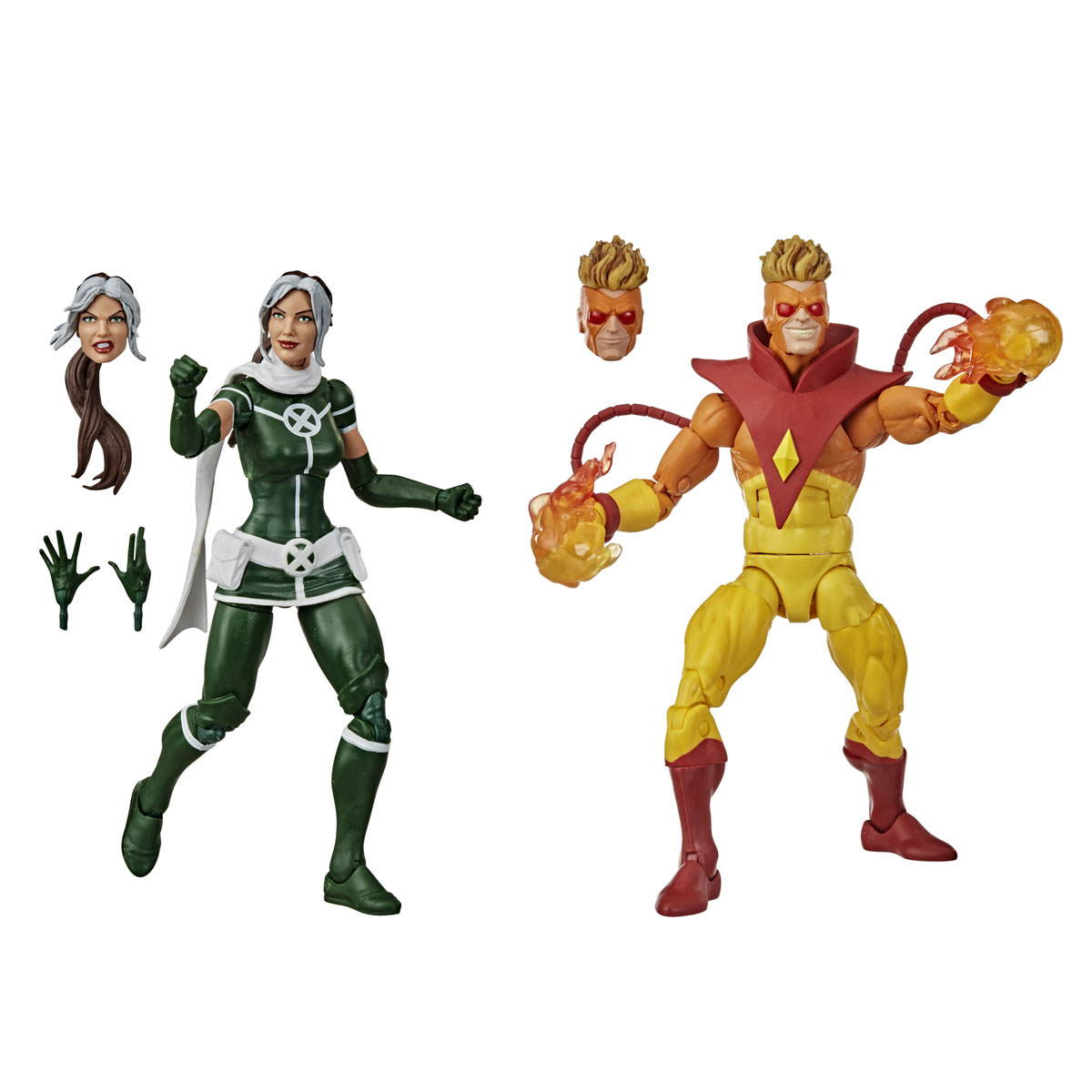 Foto 4 pulgar | Figura Marvel Legends X Men Doble Pack Pyro y Rogue