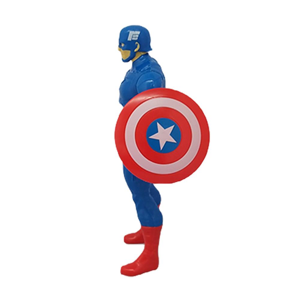 Foto 3 pulgar | Figura de Acción Capitán América con Escudo Genérica color Azul 22 cm Articulado