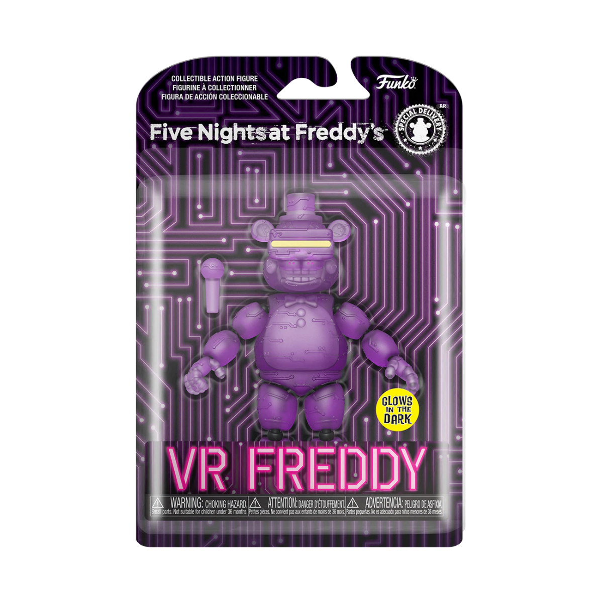 Foto 2 pulgar | Figura de Acción Glow Por Funko - Vr Freddy - Five Nights At Freddy's