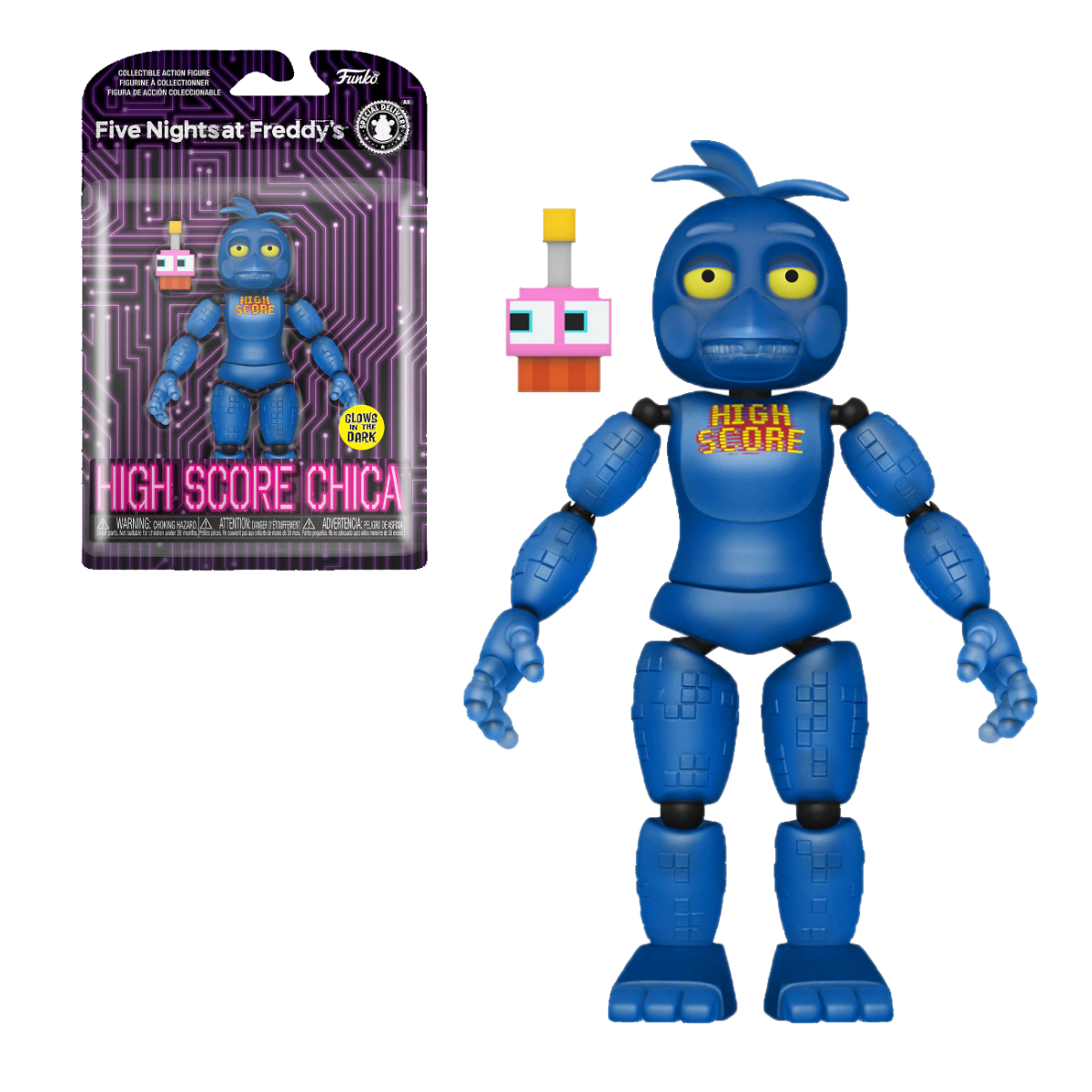 Foto 3 pulgar | Figura de Acción Glow por Funko - Chica High Score - Five Nights At Freddy's