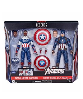Foto 2 | Figura Marvel Legends 2 Pack Avengers Capitán América Sam Wilson Steve Roger Hasbro