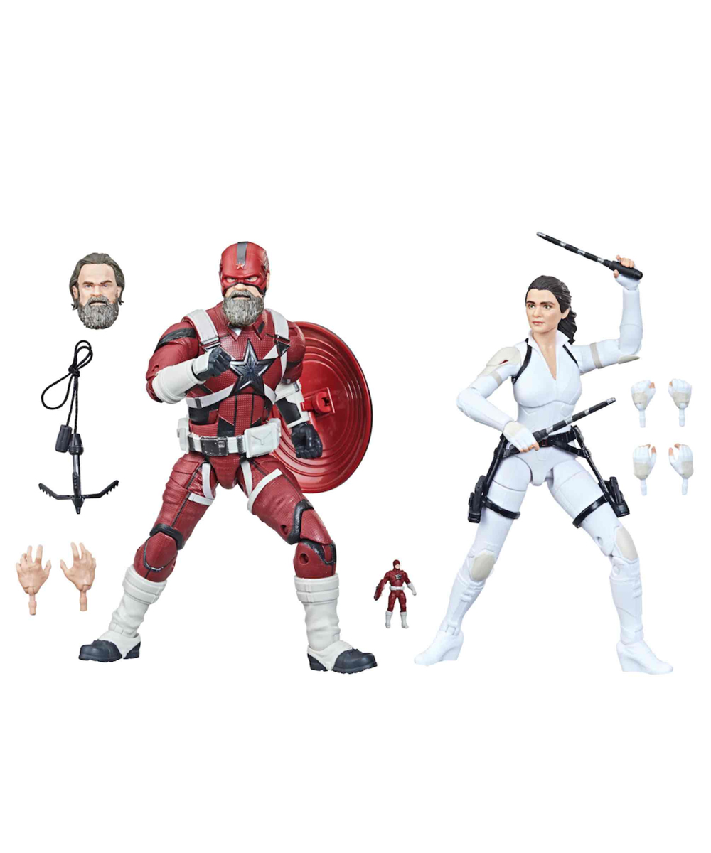 Figura Marvel Legends Black Widow Red Guardian y Melinna Hasbro