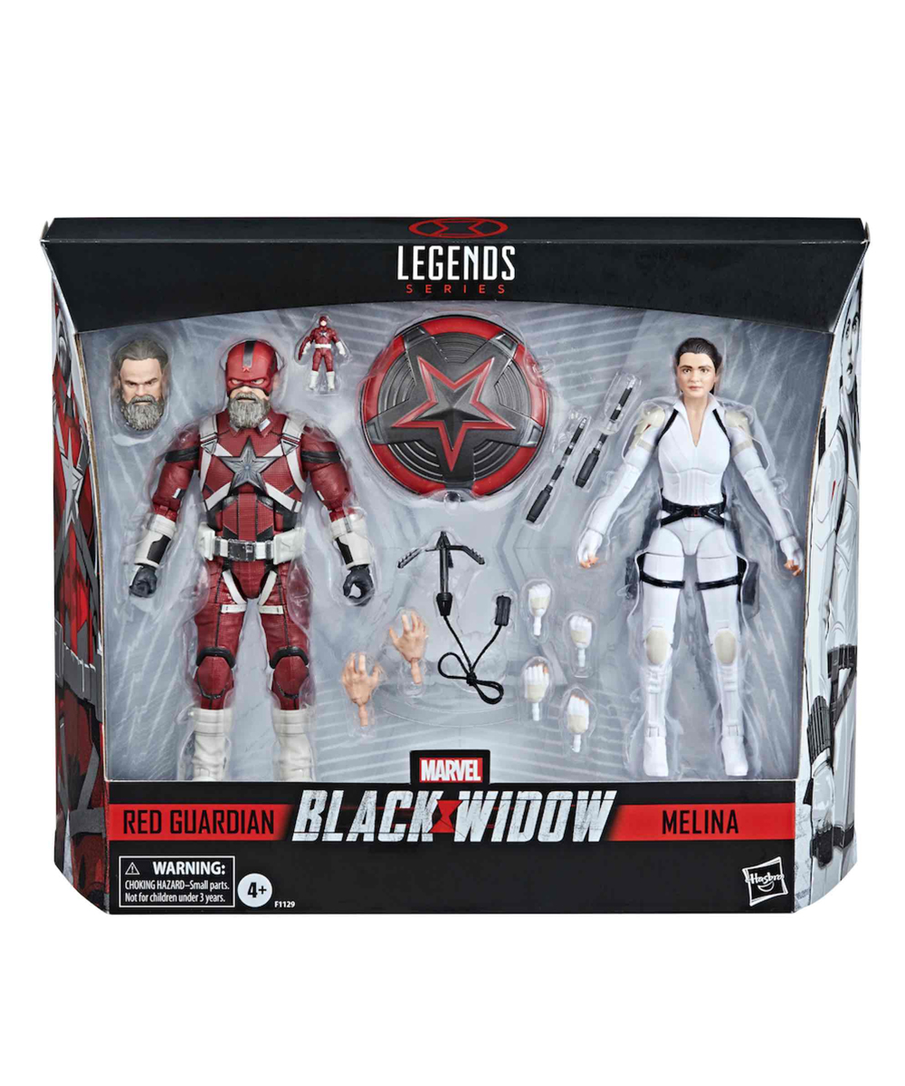 Foto 3 pulgar | Figura Marvel Legends Black Widow Red Guardian y Melinna Hasbro