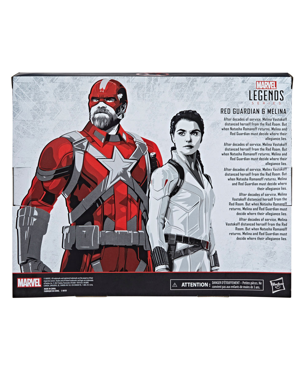 Foto 4 pulgar | Figura Marvel Legends Black Widow Red Guardian y Melinna Hasbro