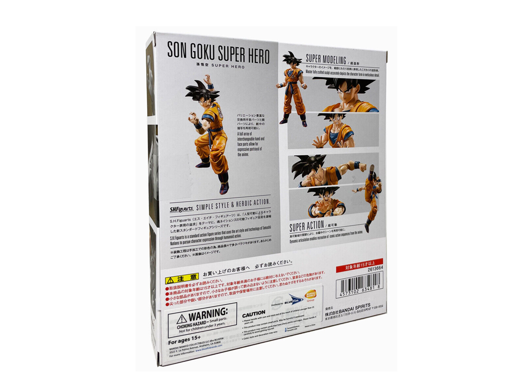 Foto 3 pulgar | Figura Coleccionable Bandai Super Hero Figuarts Son Goku SH