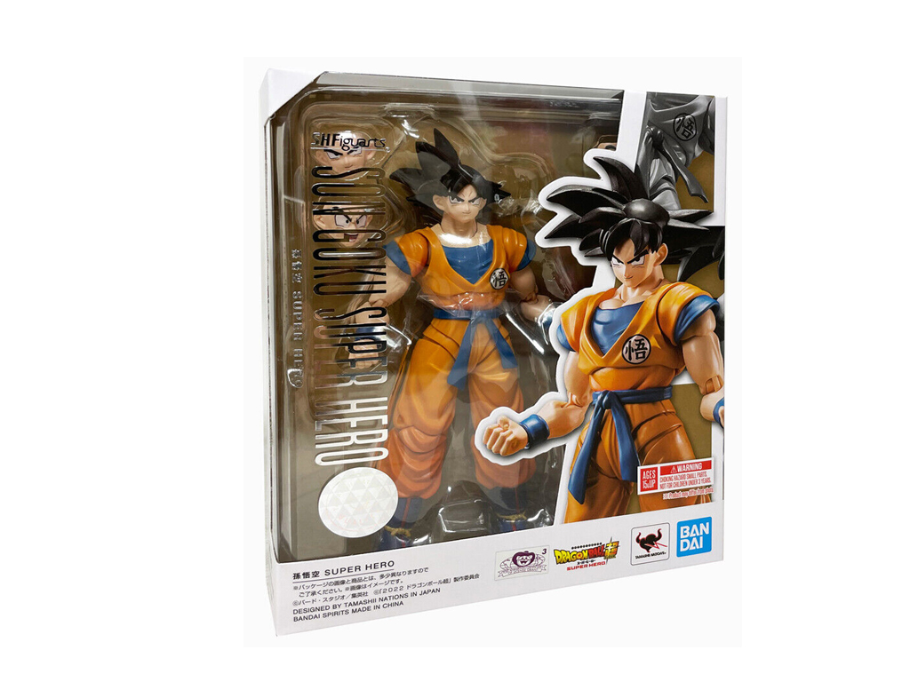 Foto 4 pulgar | Figura Coleccionable Bandai Super Hero Figuarts Son Goku SH