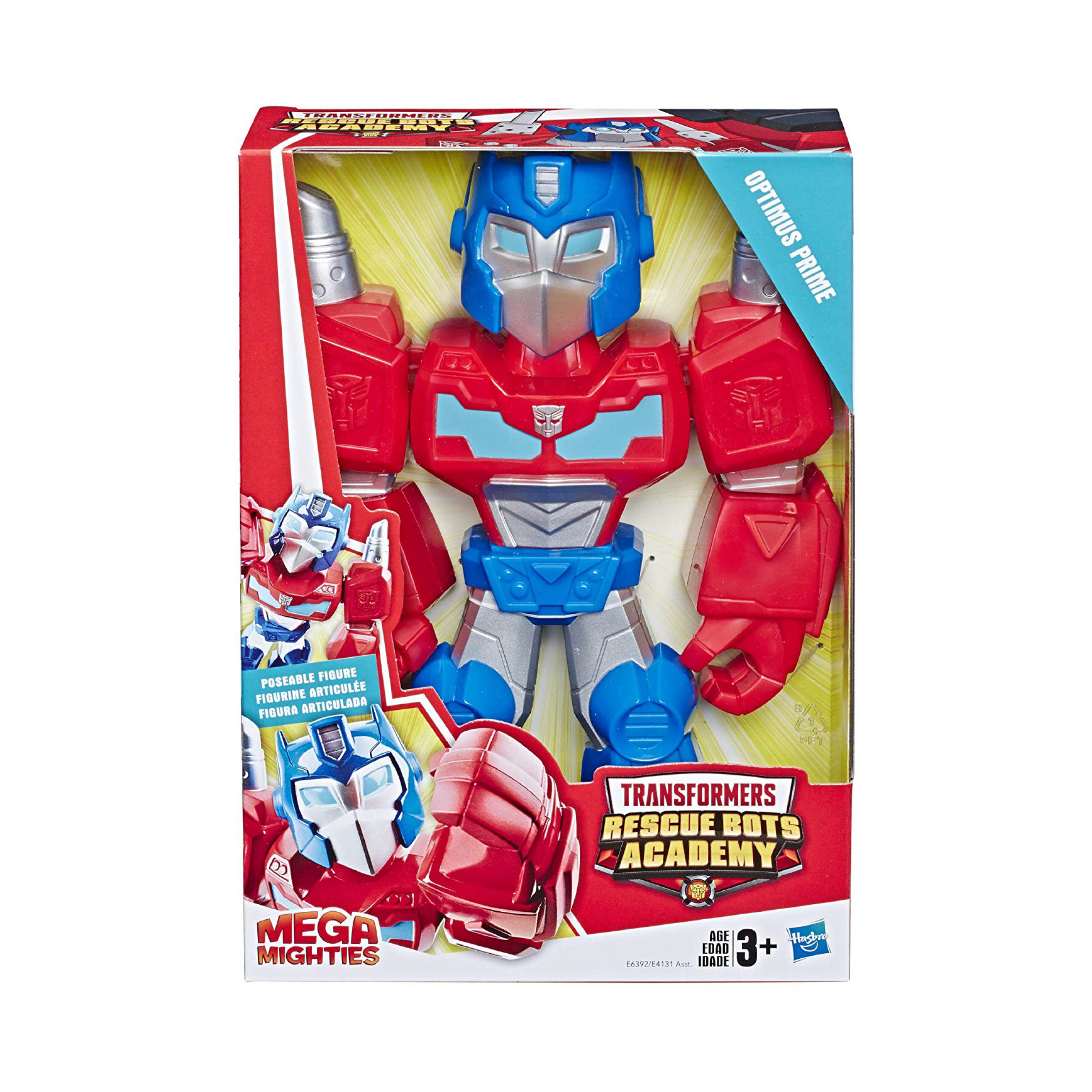 Foto 3 pulgar | Figura Articulada Hasbro Playskool Heroes Transformer Rescue Bots Academy Optimus-Prime