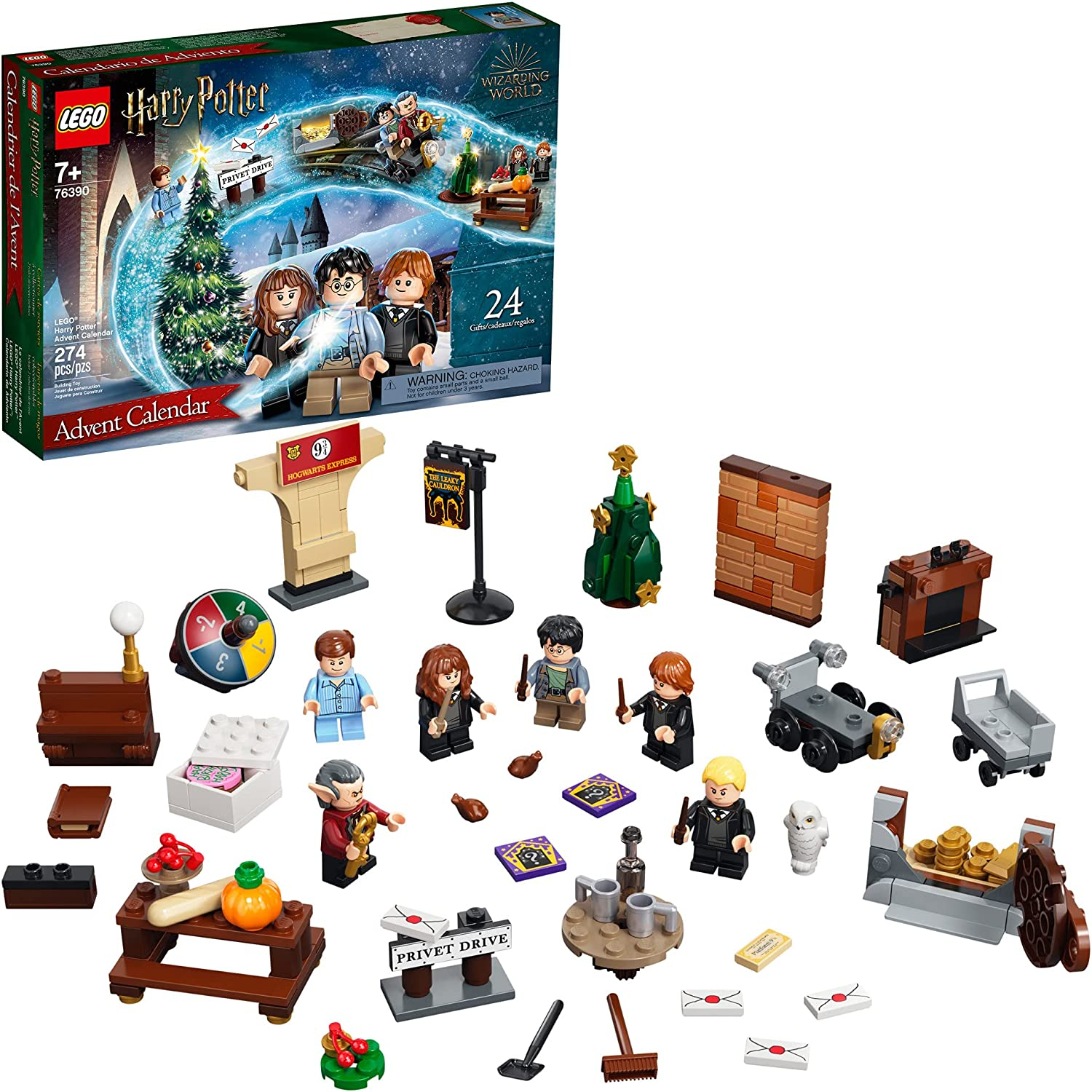 Foto 2 pulgar | Venta Internacional- Calendario De Adviento Lego Harry Potter 76390 Para Niños, 24 Juguetes Geniales De Harry Potter