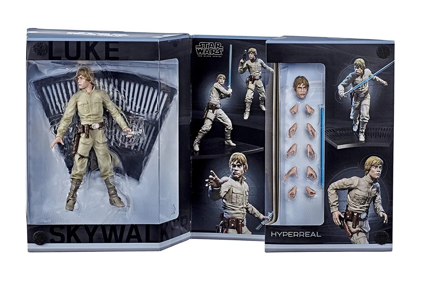 Figura de Acción Hasbro Black Series de Luke Skywalker Star Wars Hyper Real