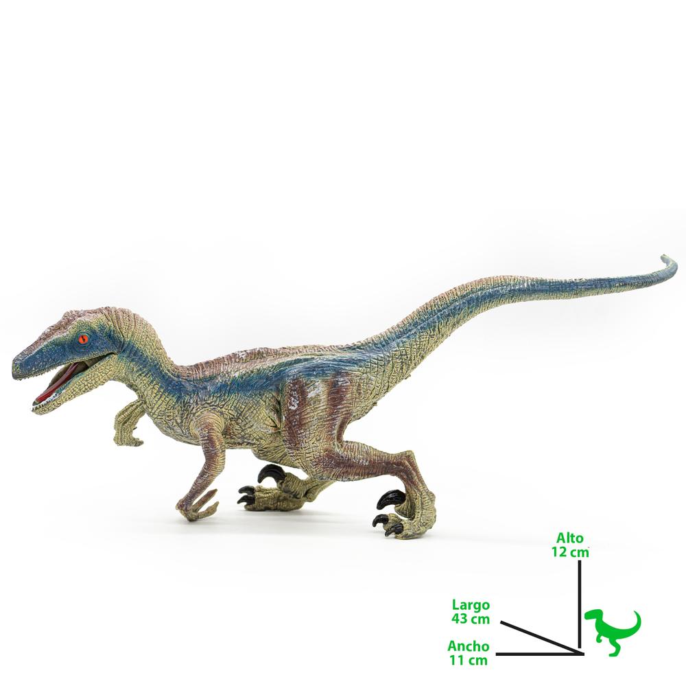 Foto 3 pulgar | Figura de Dinosaurio Velociraptor Jurassic Didacti Juegos 40 cm