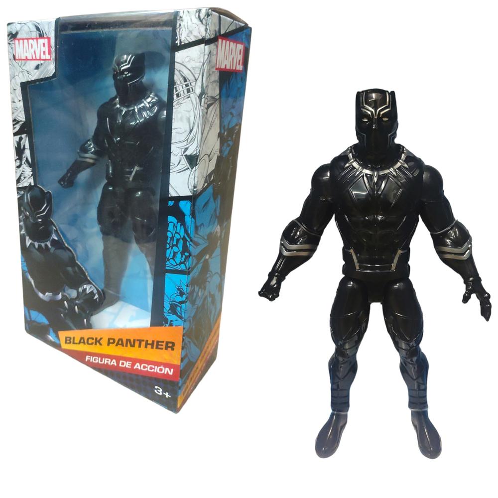 Figura De Acción Black Panther Marvel 23cm Articulado