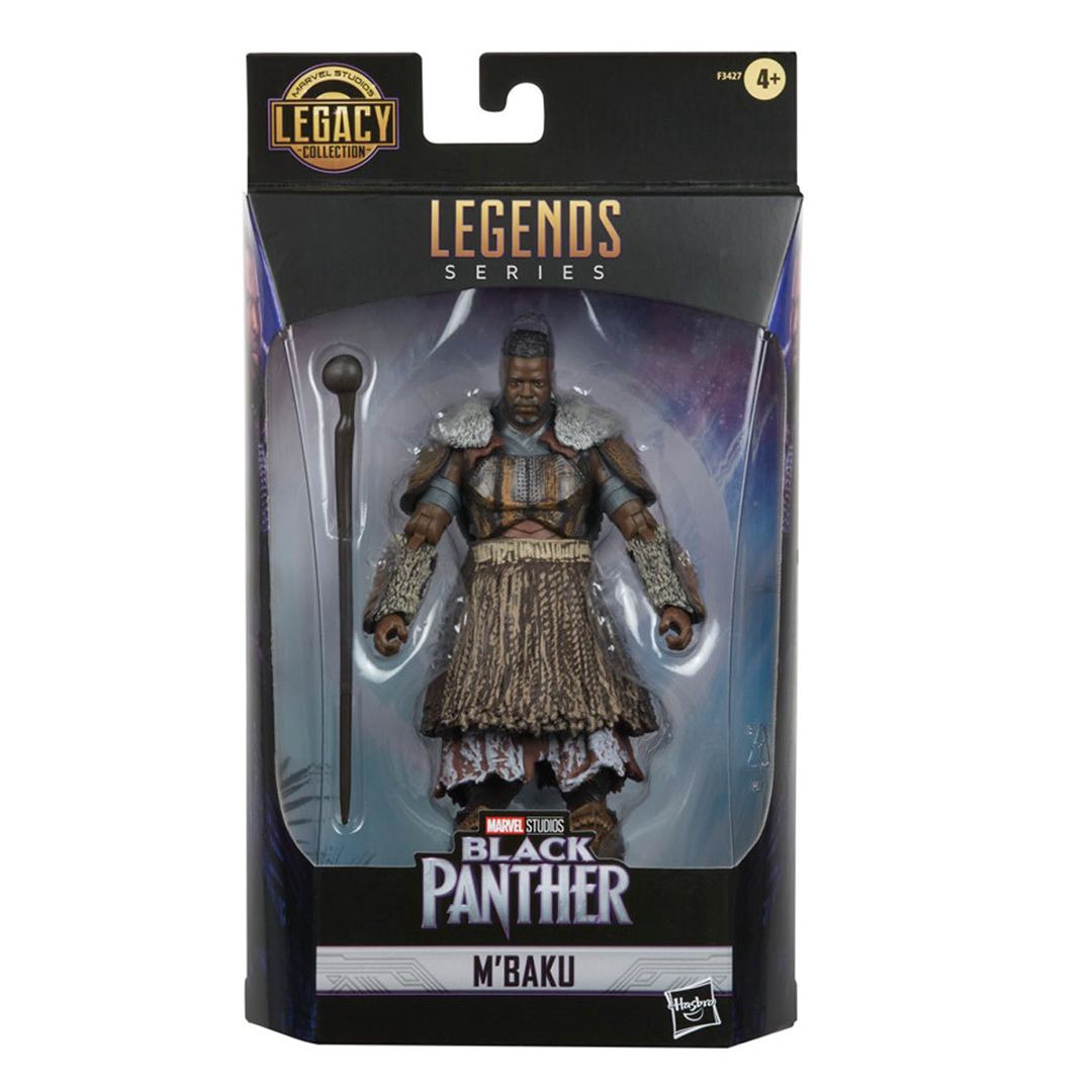 Foto 4 pulgar | Marvel Legends Legacy Collection Black Panther M´baku Figura De Acción Hasbro