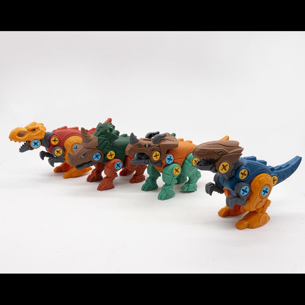 Foto 5 pulgar | Kit 4 En 1 Dinosaurios Armables Diy Figuras