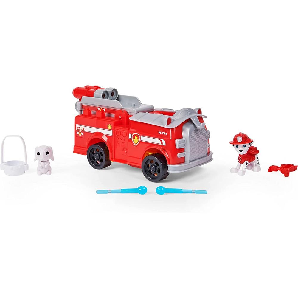 Figuras Paw Patrol: Rise And Rescue Transforming Car With Marshall