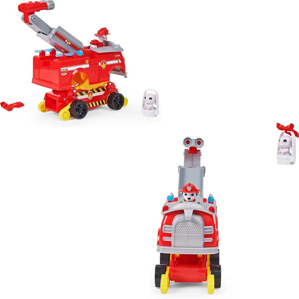 Foto 4 pulgar | Figuras Paw Patrol: Rise And Rescue Transforming Car With Marshall