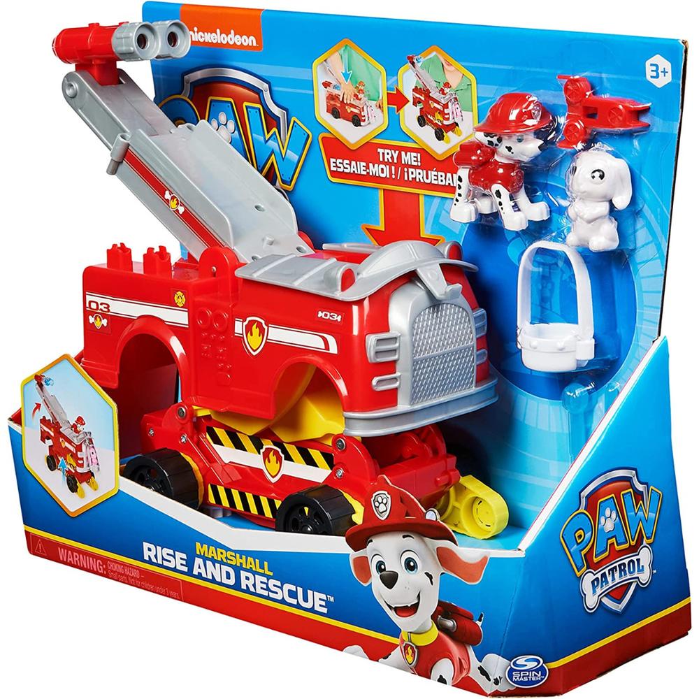 Foto 5 pulgar | Figuras Paw Patrol: Rise And Rescue Transforming Car With Marshall