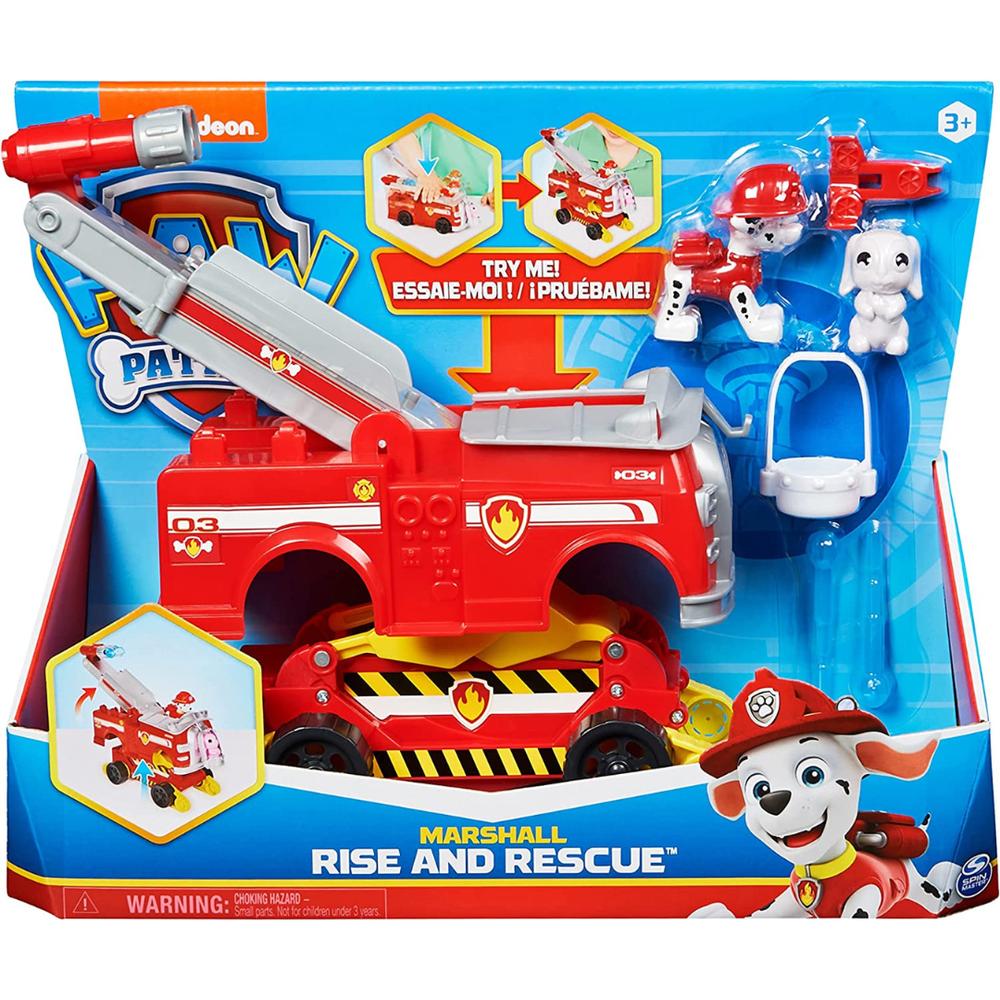 Foto 6 pulgar | Figuras Paw Patrol: Rise And Rescue Transforming Car With Marshall