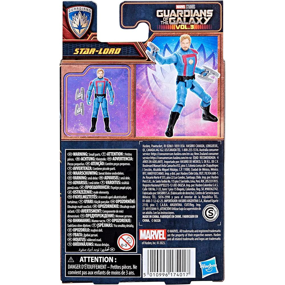 Foto 5 pulgar | Figura Marvel Epic Hero Series: Guardianes De La Galaxia Vol 3 Star Lord 4 Pulgadas
