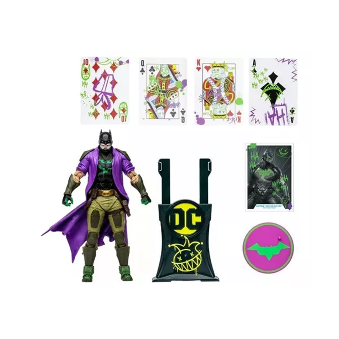 Foto 2 pulgar | Figura Mcfarlane Dc Multiverse Dark Detective Jokerized