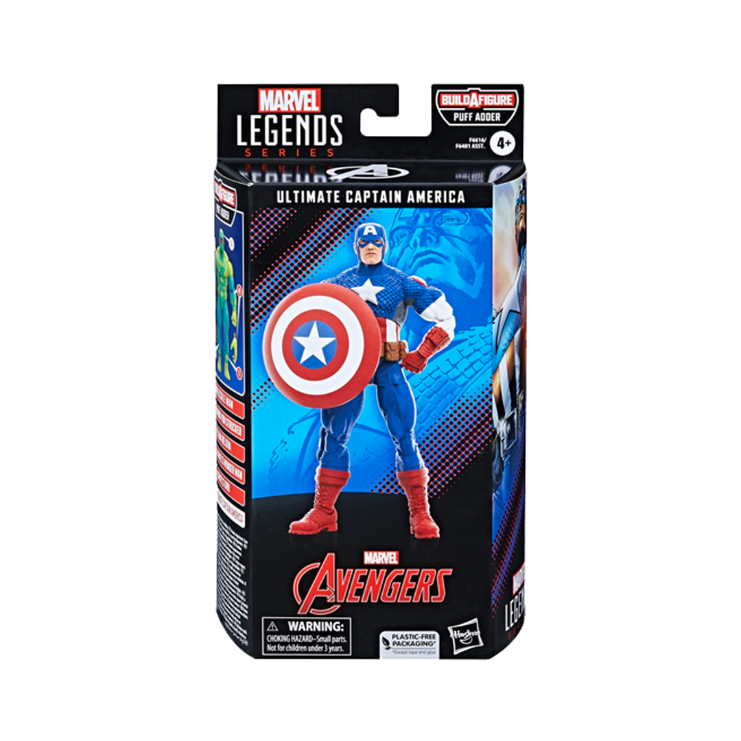 Foto 4 pulgar | Figura Hasbro Marvel Legends Ultimate Capitan America