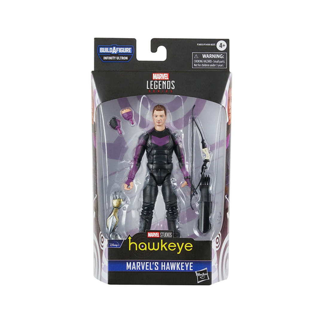 Foto 4 pulgar | Figura Marvel Legends Series Hawkeye Disney Plus Wave Infinity Ultron