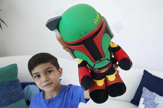 Foto 3 pulgar | Peluche Boba Fett de Star Wars con lanzacohetes extraíble de 12 pulgadas