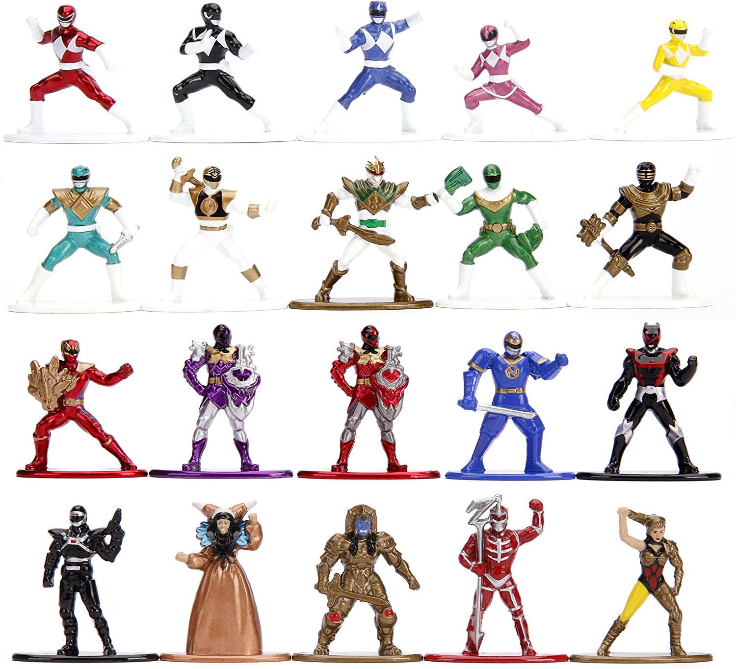 Figuras de Acción Jada Toys Power Rangers Fundidas A Presión 20 Piezas - Venta Internacional