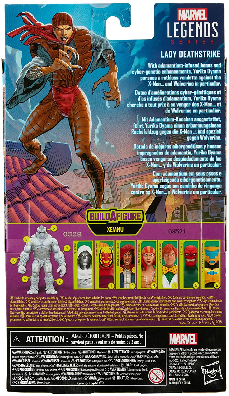 Foto 4 pulgar | Venta Internacional - Figura Hasbro Lady Deathstrike Construye Una Figura Diseño Premium