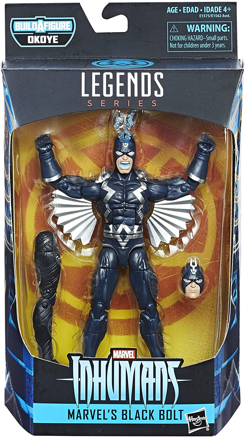 Foto 3 pulgar | Venta Internacional - Figura Marvel E1575 Black Panther Legends Series Black Bolt 6 Pulgadas