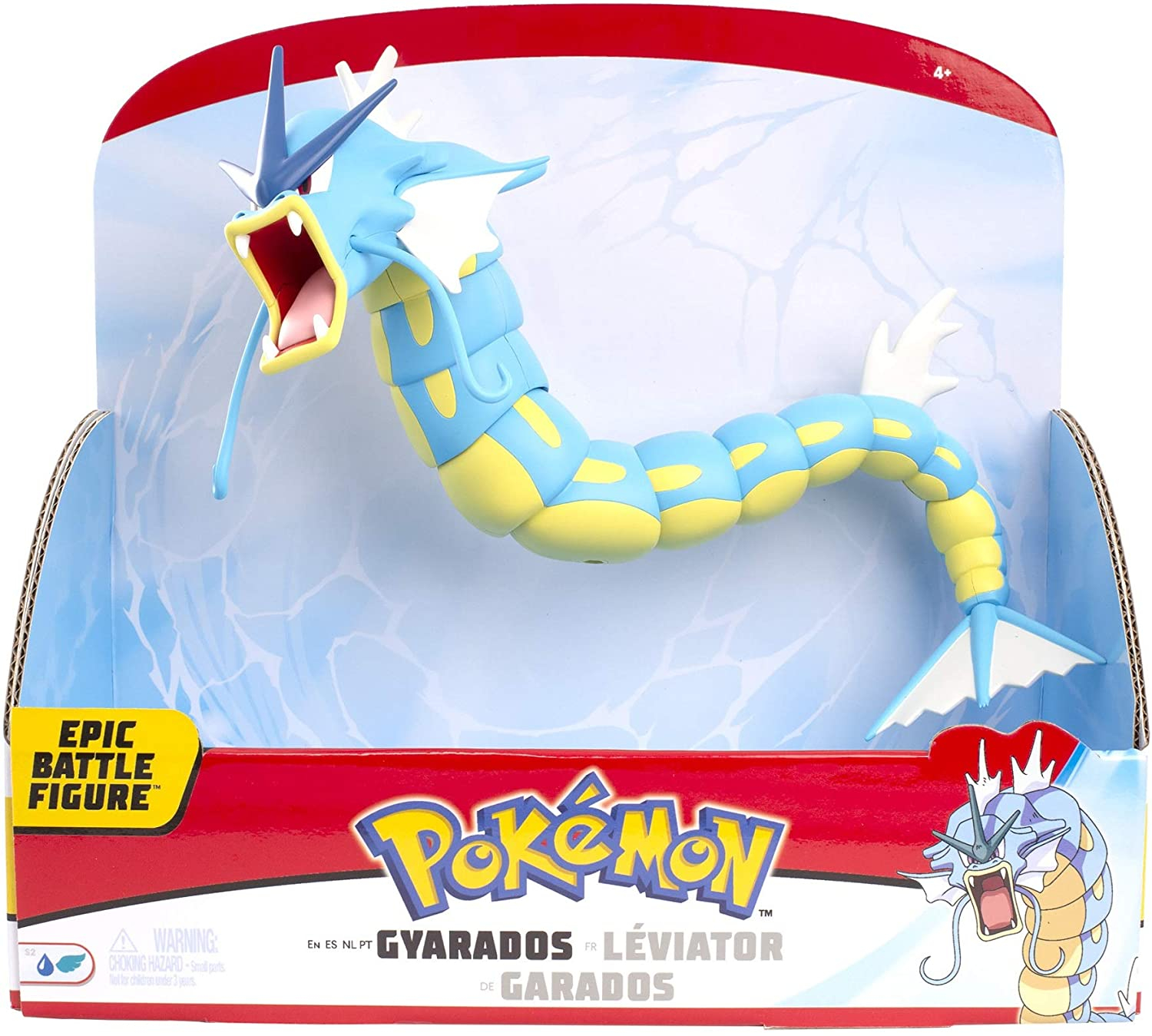 Foto 3 pulgar | Venta Internacional - Figura de Batalla Épica de 12" de Gyarados Pokémon