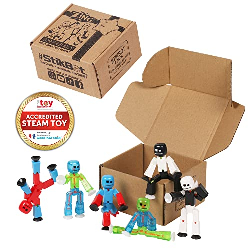 Foto 7 | Venta Internacional - Zing Stikbot Series 4 - Juego De 6 Figuras De Color Para Animación De Stop Motion - En Em