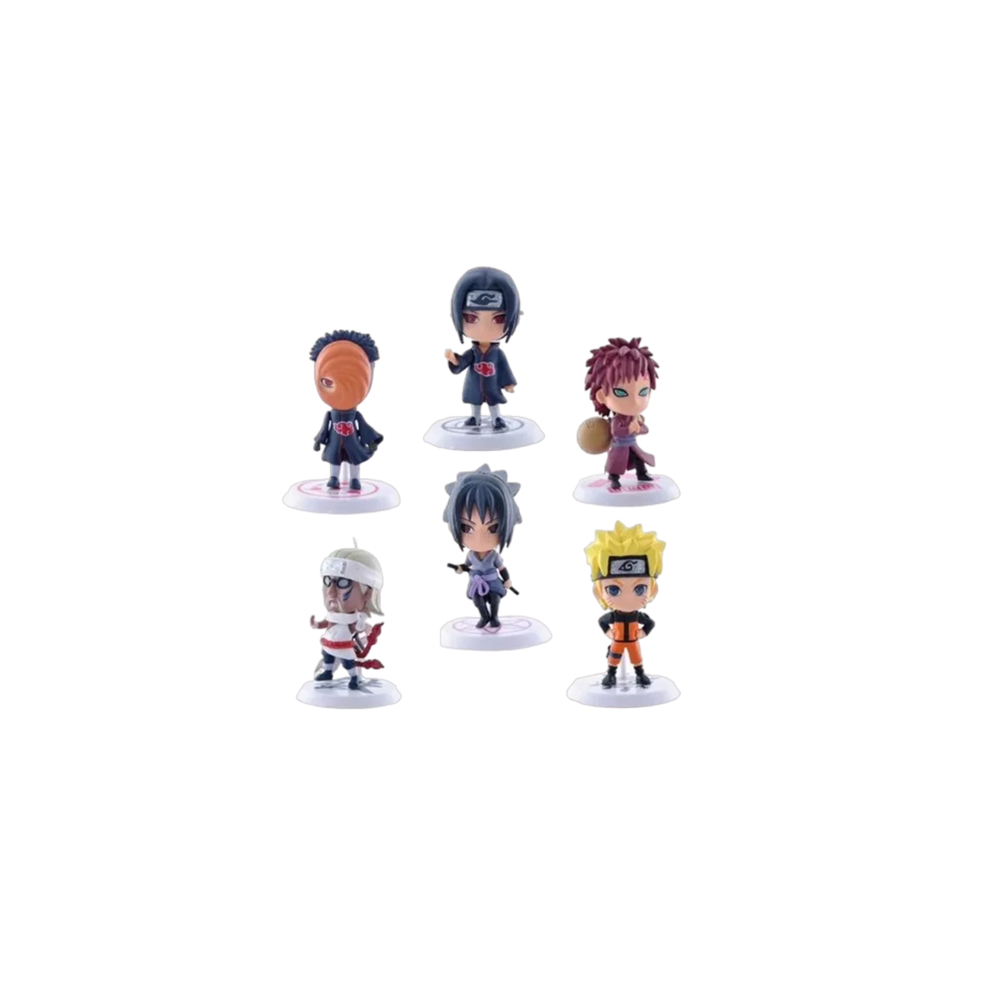 Foto 2 pulgar | Paquete De 6 Figuras De Acción De Pvc De Naruto Anime