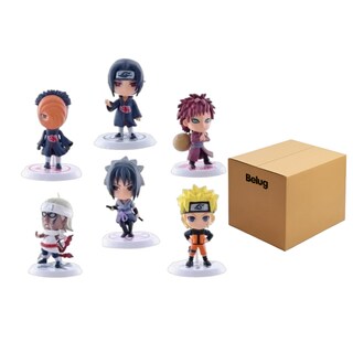 Foto 1 | Paquete De 6 Figuras De Acción De Pvc De Naruto Anime