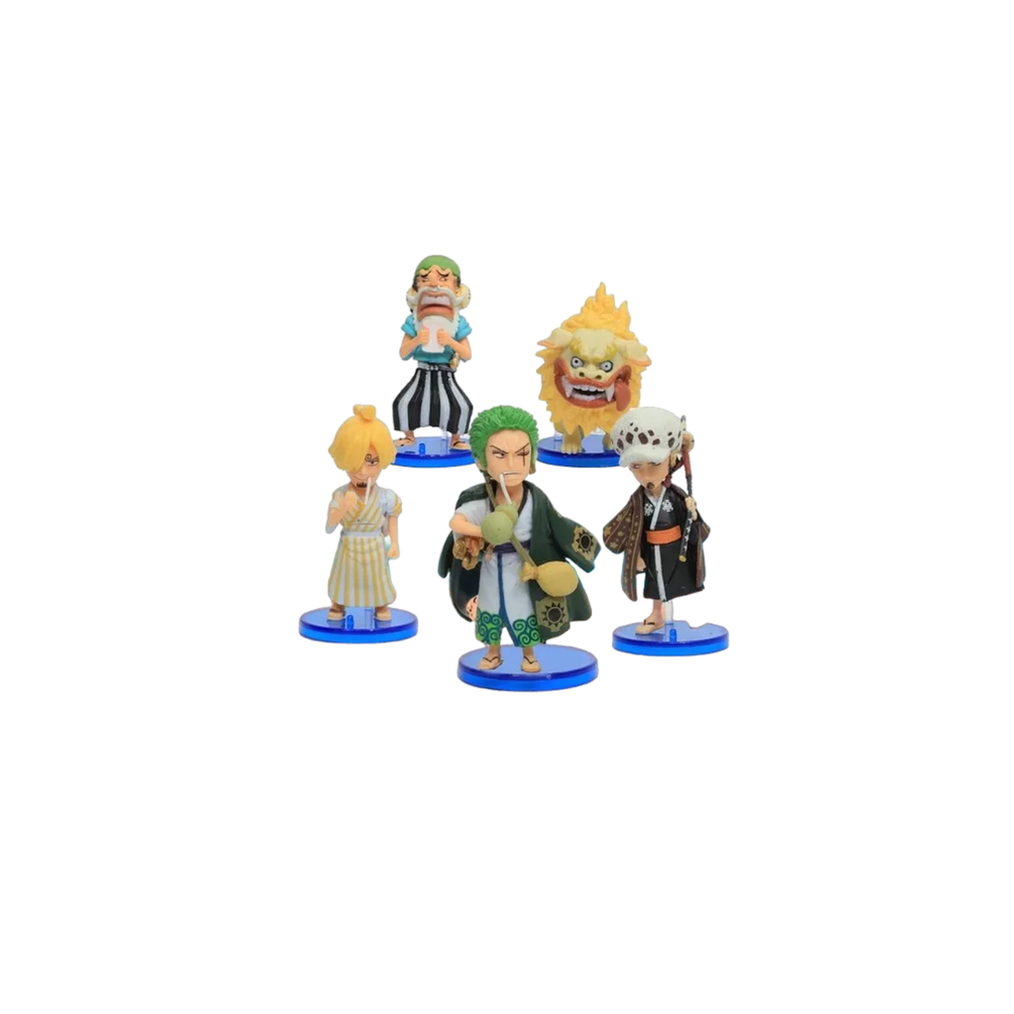 Figuras Coleccion Pirata Sombrero De Paja Paquete 5 Pzs