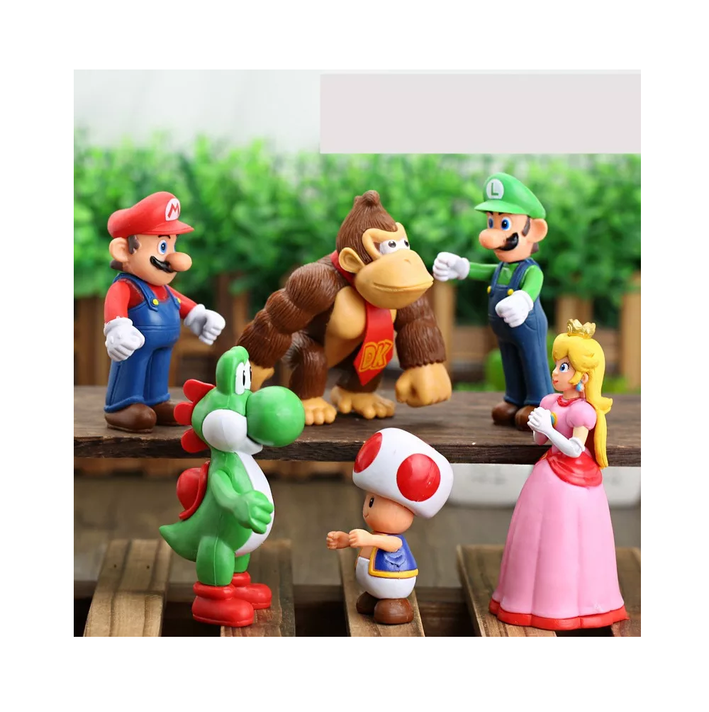 Foto 4 | Figuras Super Mario Bros Juguetes Coleccionables 6 Piezas