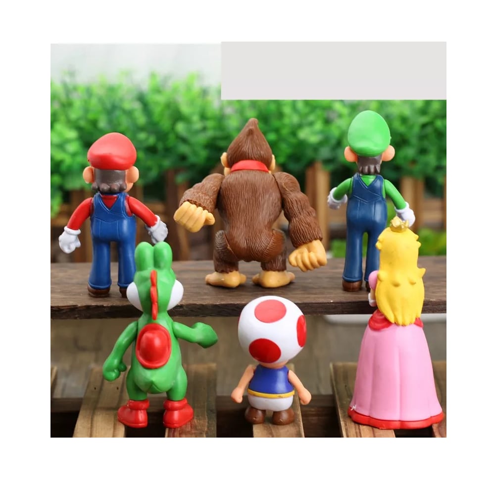 Figuras Super Mario Bros Juguetes Coleccionables 6 Piezas Coppel