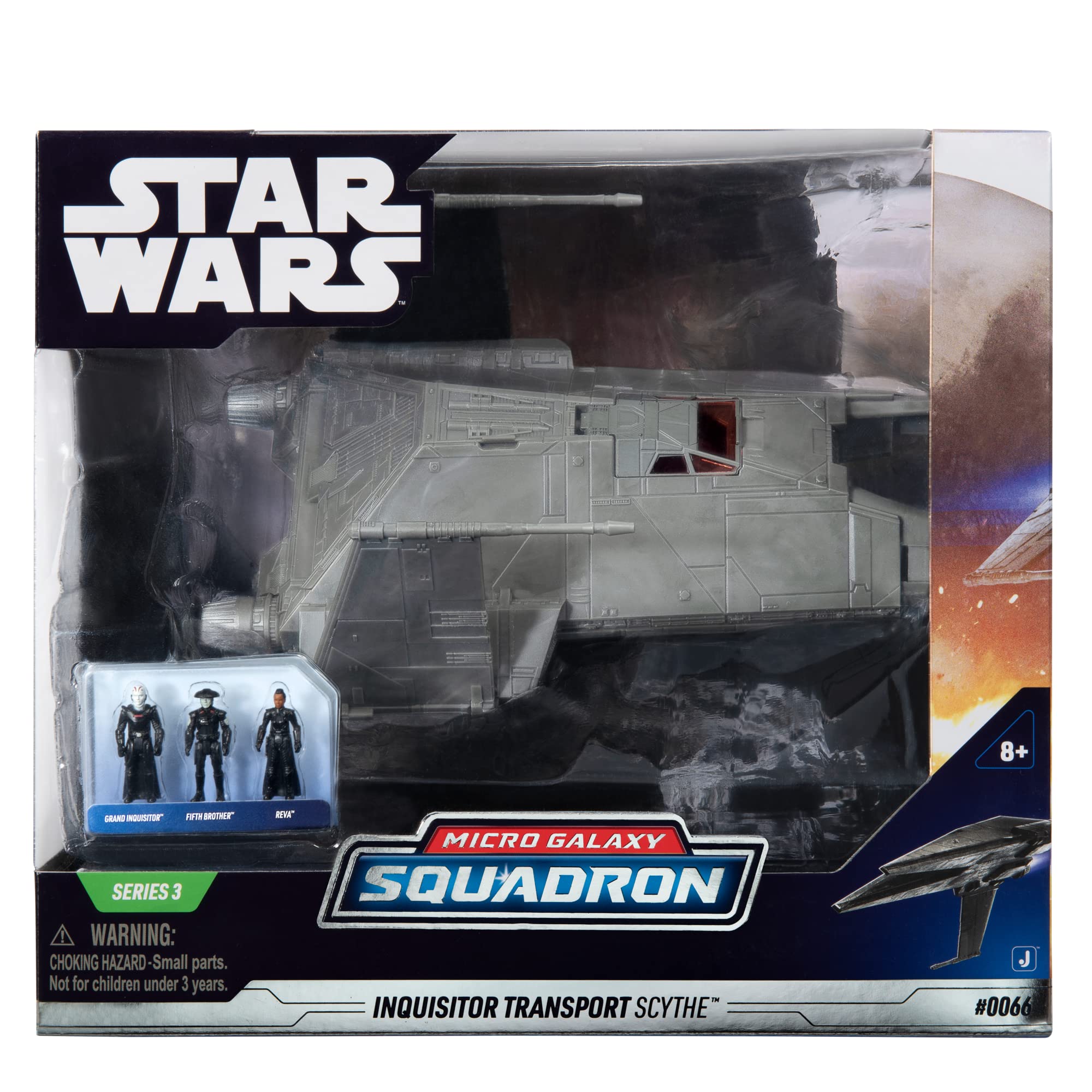 Foto 4 pulgar | Venta Internacional - Guadaña de Transporte Star Wars Micro Galaxy Squadron Inquisitor