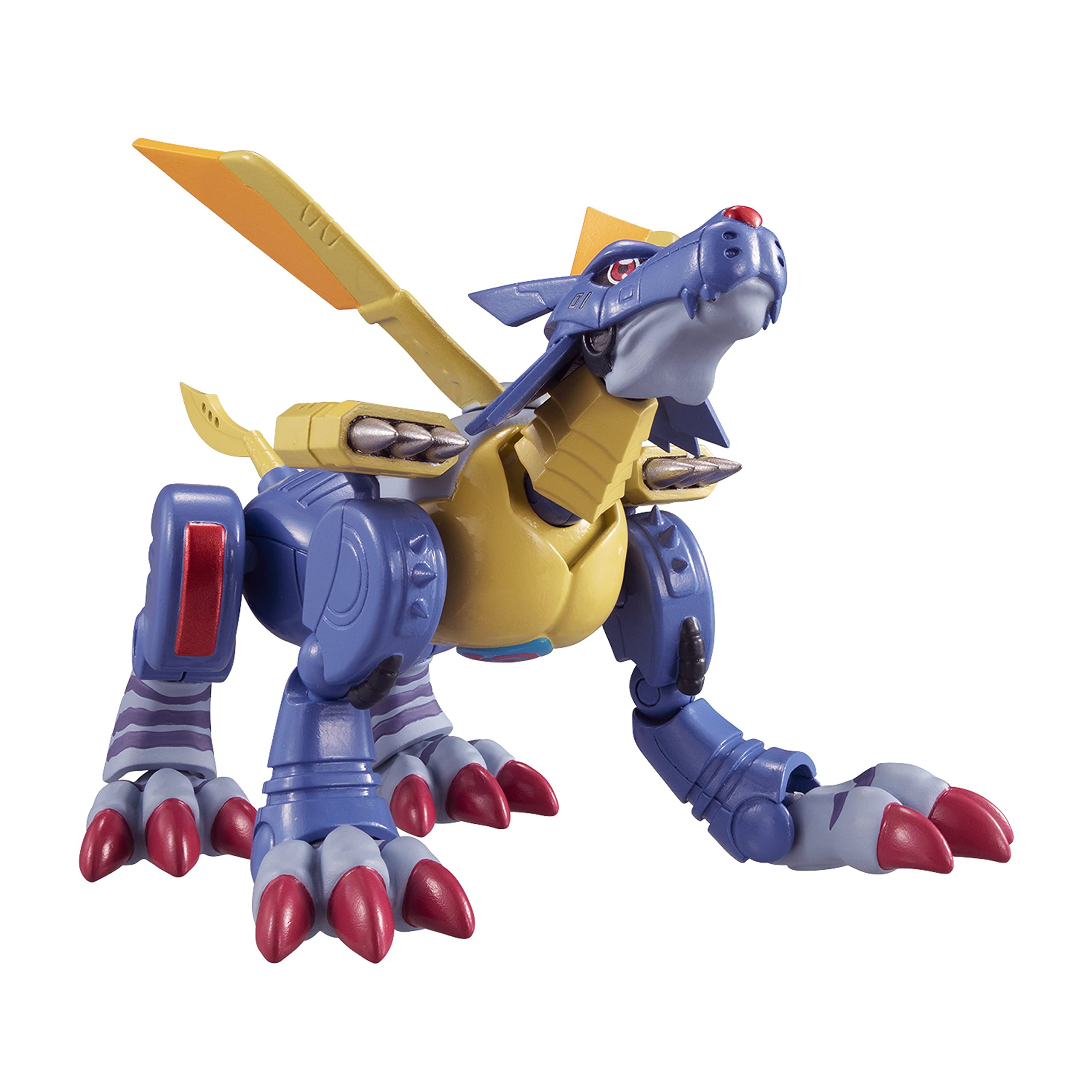 Foto 4 pulgar | Venta Internacional - Figura de Acción Garurumon de Metal Digimon Shodo 3.5 Pulgadas