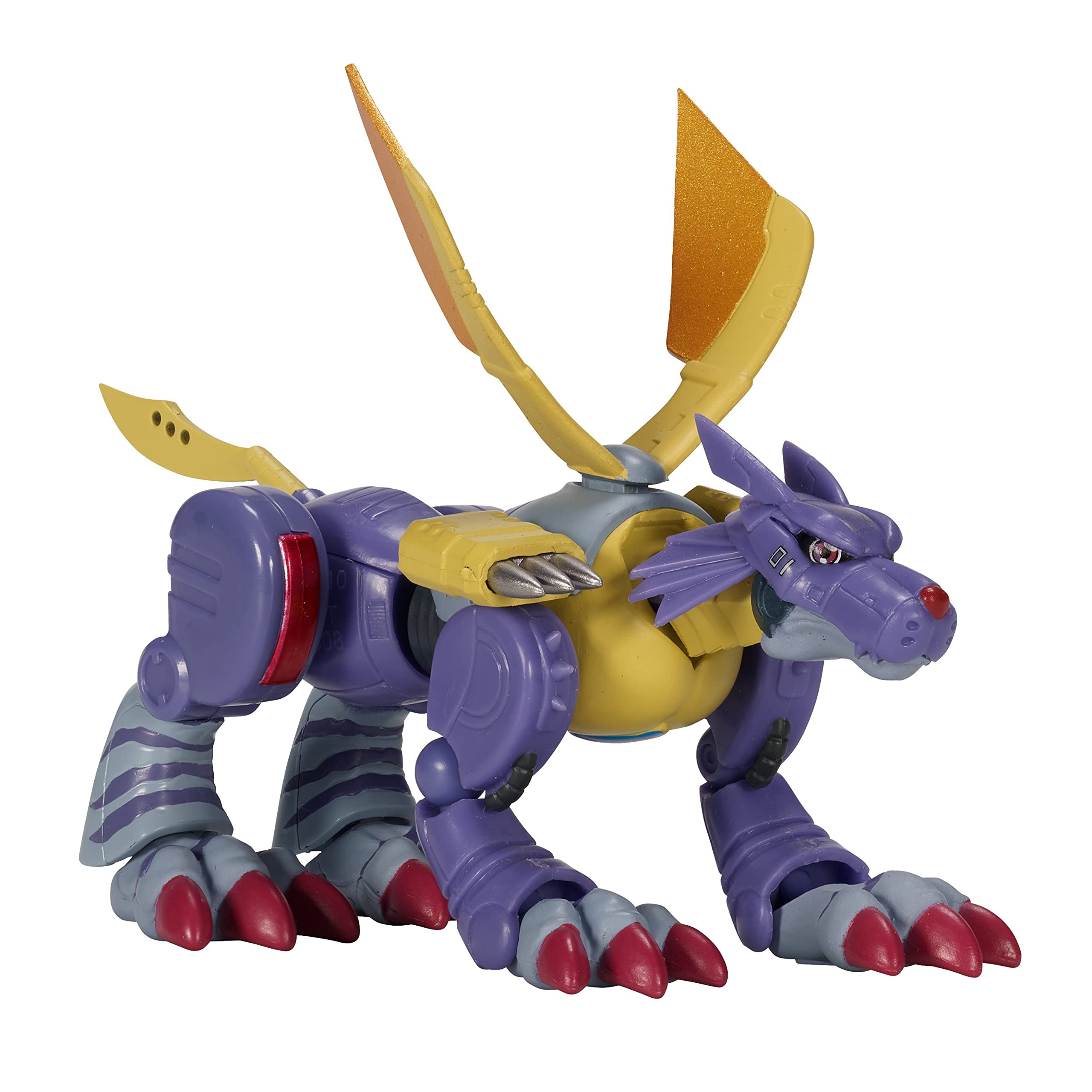 Foto 7 pulgar | Venta Internacional - Figura de Acción Garurumon de Metal Digimon Shodo 3.5 Pulgadas