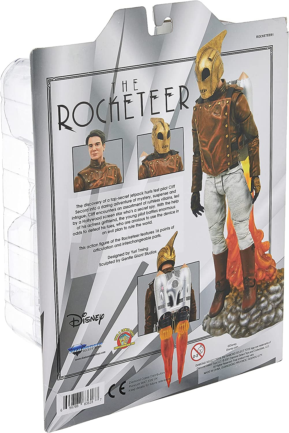 Foto 5 pulgar | Figura de Acción Clásica The Rocketeer Disney Select de Diamond Select Toys - Venta Internacional