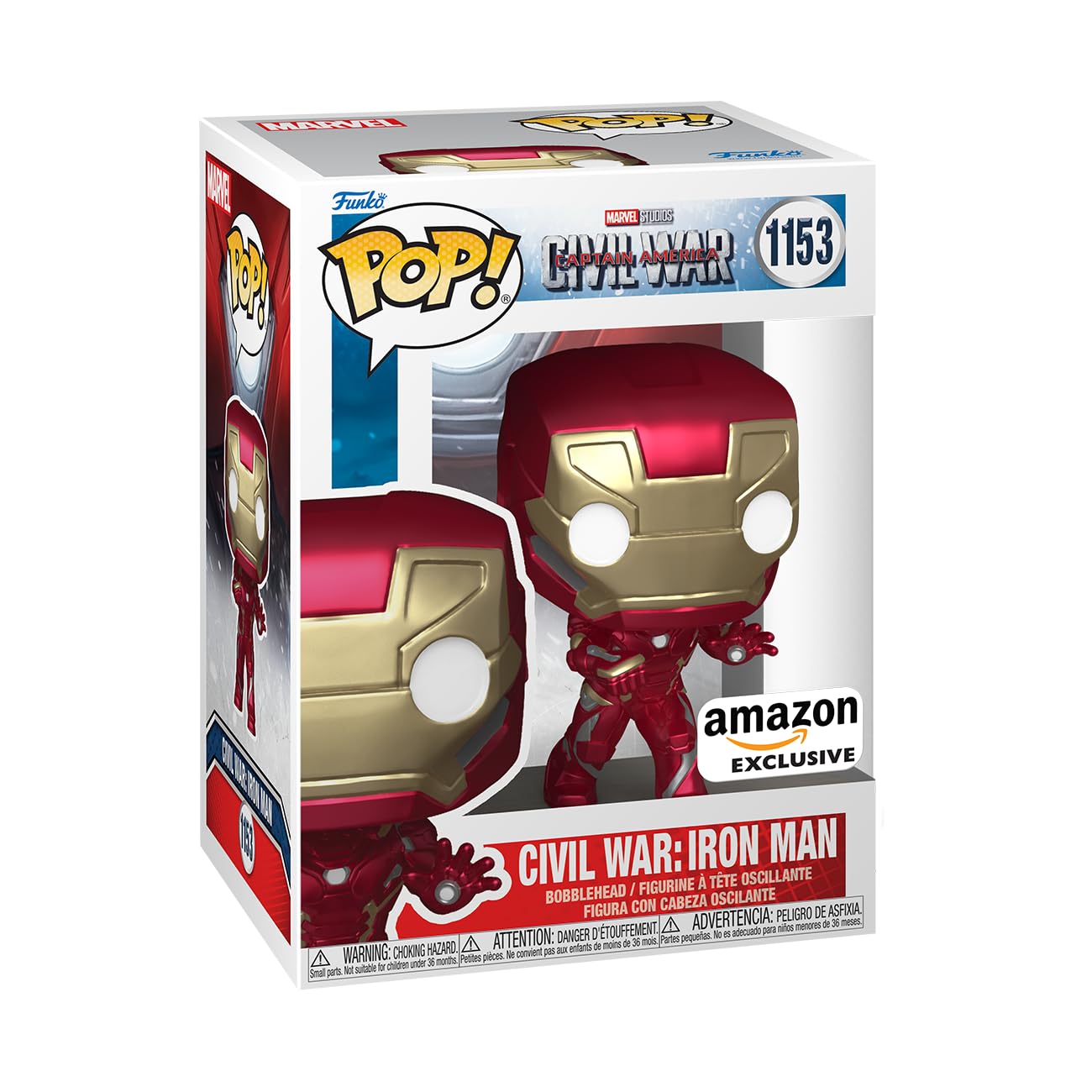 Venta Internacional - Figura de Vinilo Funko Pop! Marvel Civil War: Iron Man