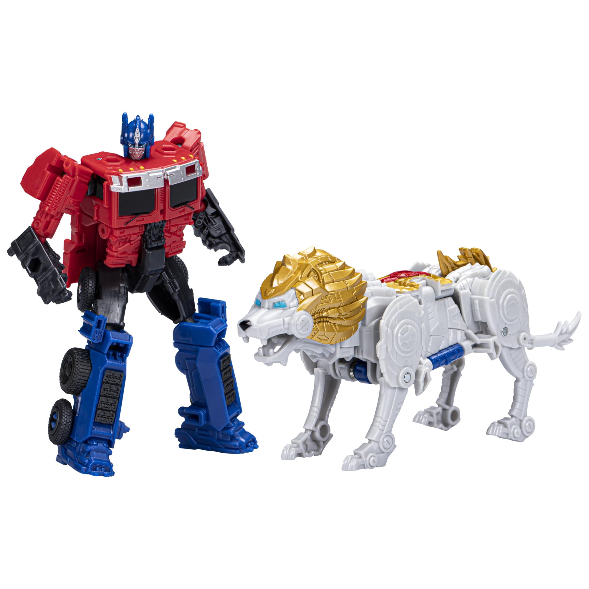 Foto 2 pulgar | Venta Internacional-Figuras Transformers Optimus Prime y Lionb 2 Piezas