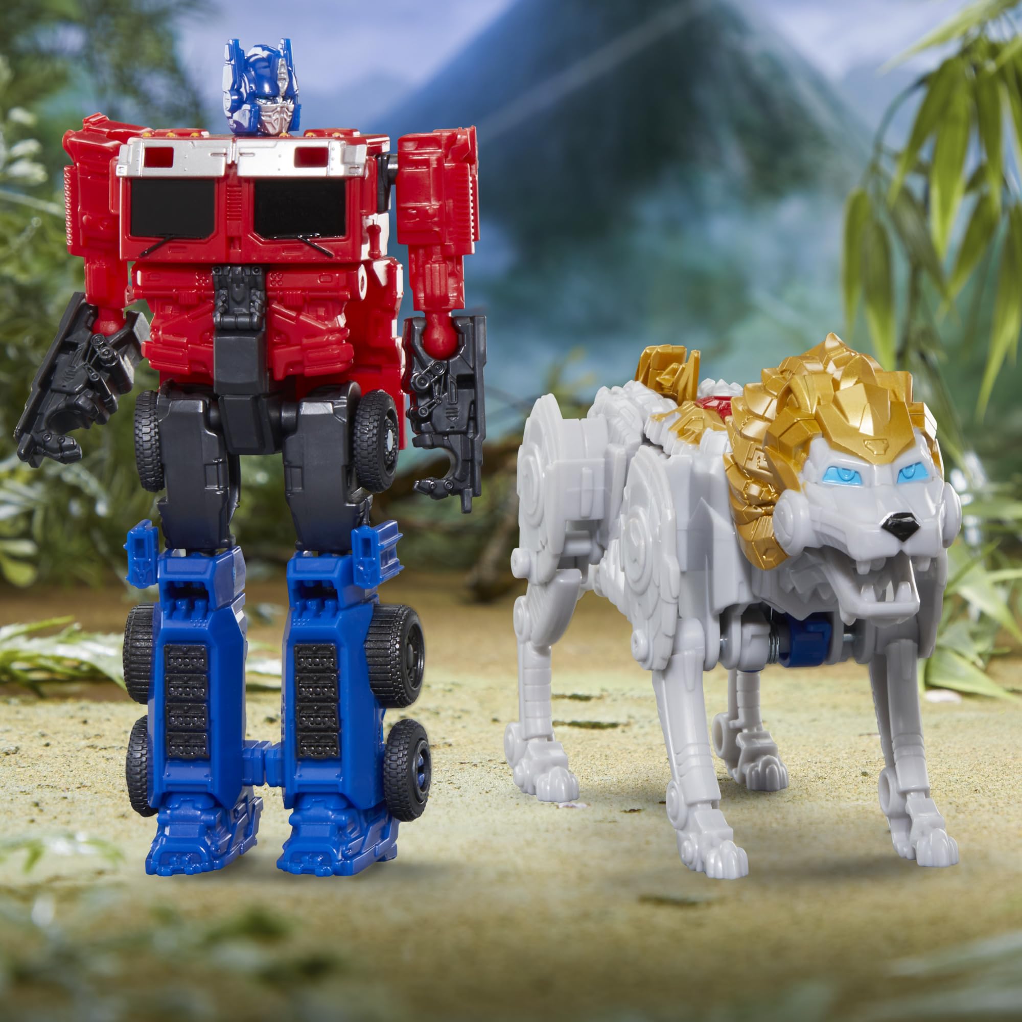 Foto 5 pulgar | Venta Internacional-Figuras Transformers Optimus Prime y Lionb 2 Piezas