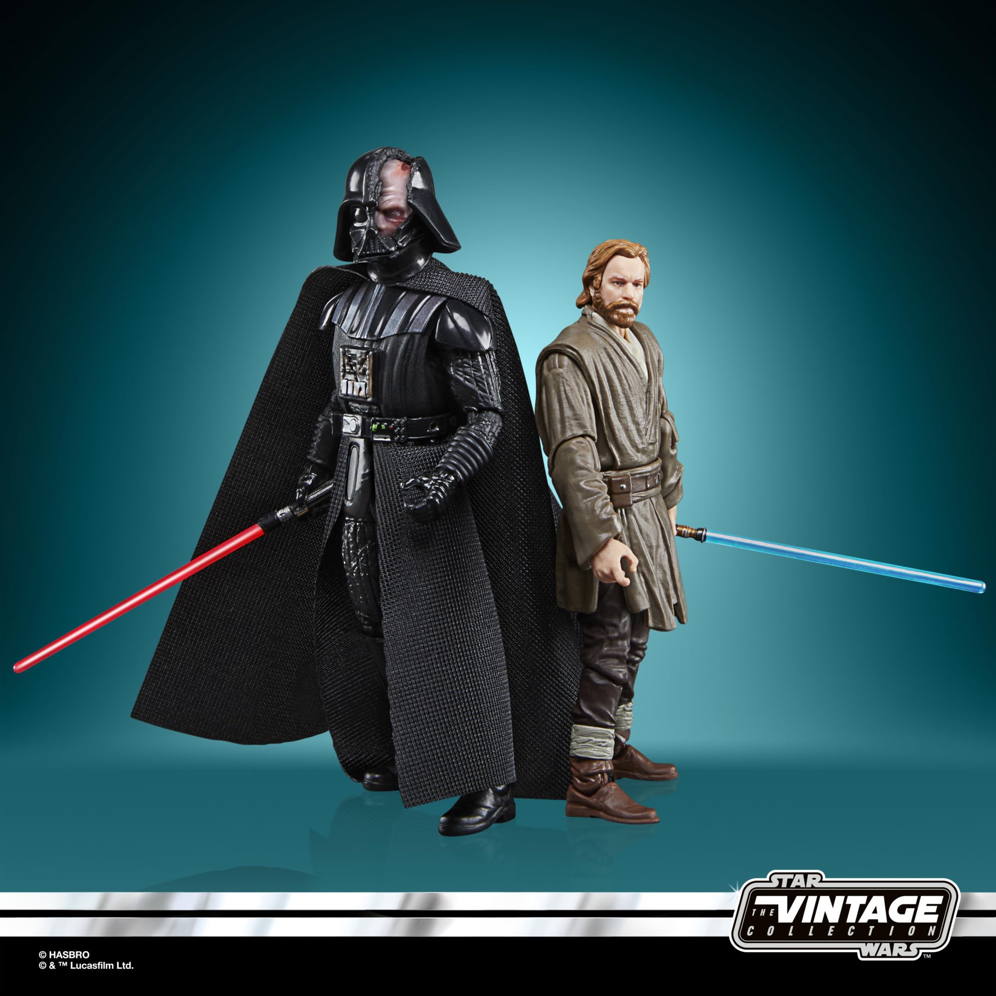 Foto 7 pulgar | Venta Internacional - Figuras De Acción Star Wars Obi-wan Kenobi Y Darth Vader 2 Piezas