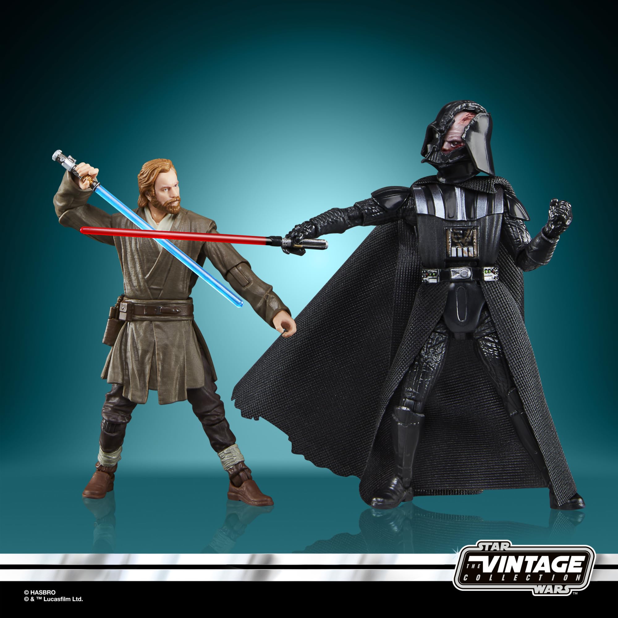 Foto 9 pulgar | Venta Internacional - Figuras De Acción Star Wars Obi-wan Kenobi Y Darth Vader 2 Piezas