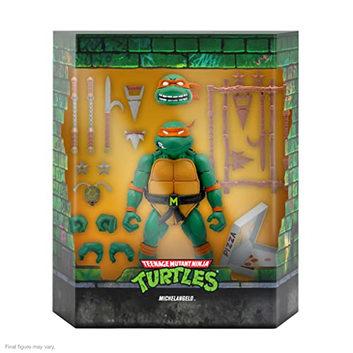 Foto 3 pulgar | Venta Internacional - Figura de Acción Super7 Teenage Mutant Ninja Turtles Michelange